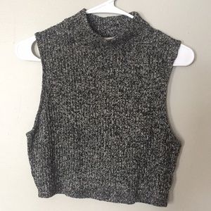 Silence and Noise mock turtleneck crop top